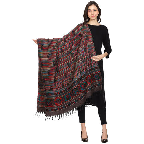 Women's Jamawar Kullu Woven Shawl